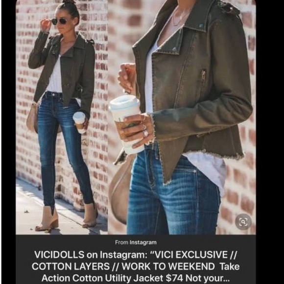 Vici Dolls Utility Jacket - Picture 2 of 7